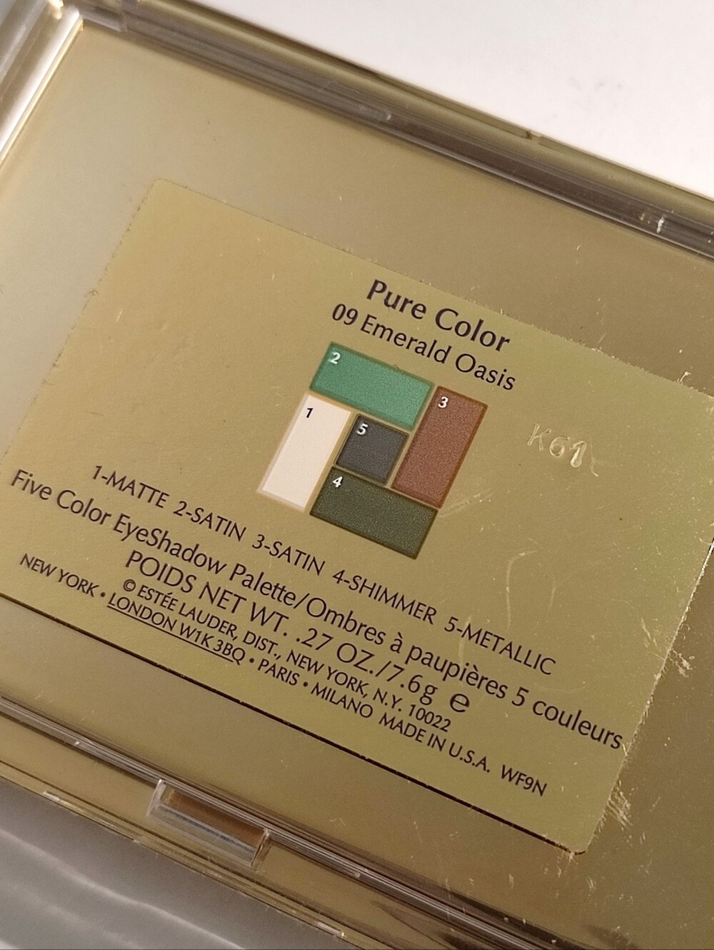 Estee Lauder Pure Color 09 Emerald Oasis Eyeshadow Palette - Picture 5 of 5